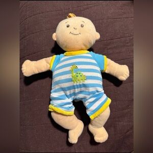 Manhattan Toy Wee Baby Stella Fella Doll Dino Onesie Soft Plush Baby Doll